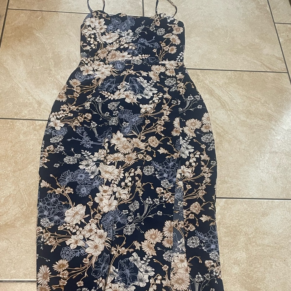 Long flower dress🤍